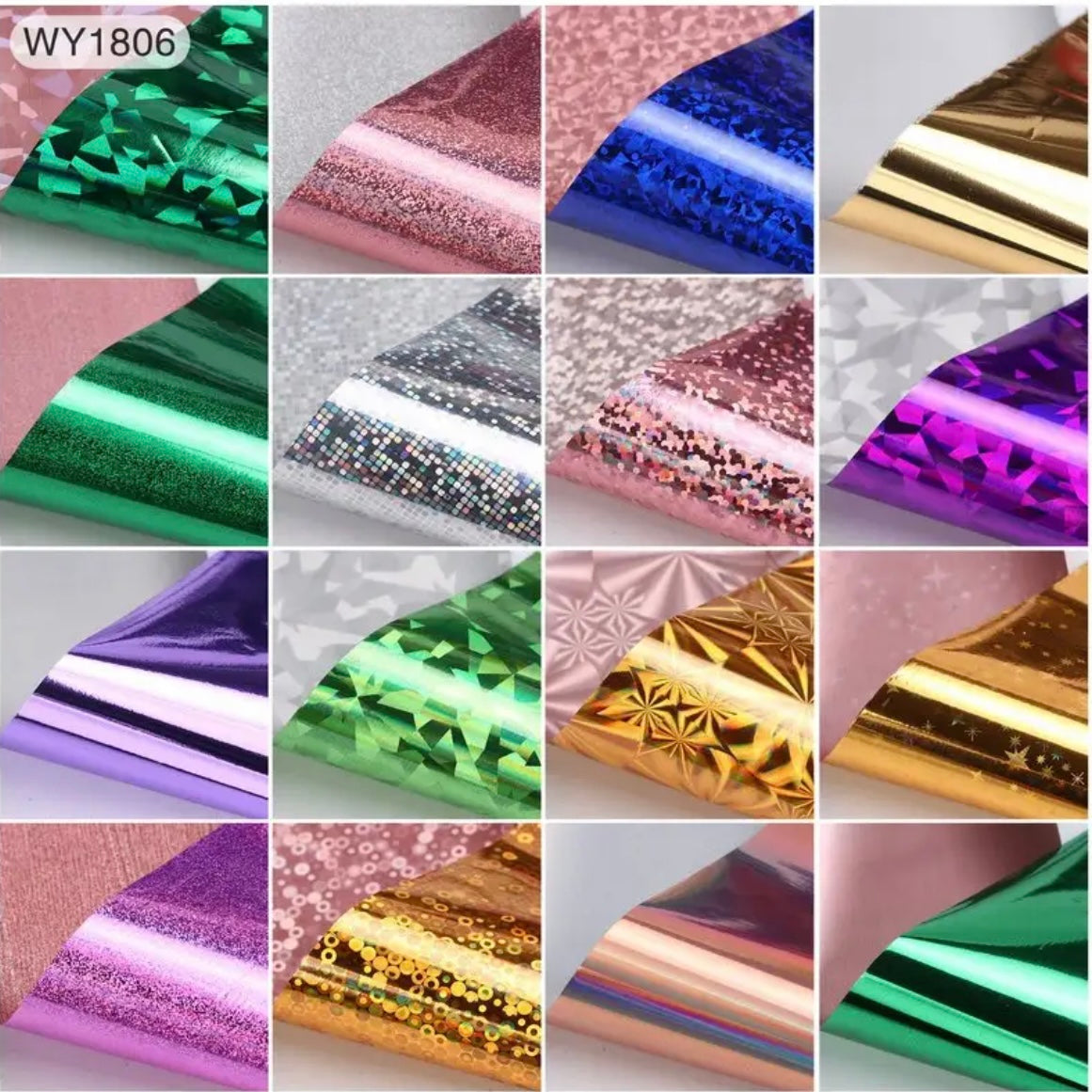 High quality Nail Art Foil 16 pieces (1806)
