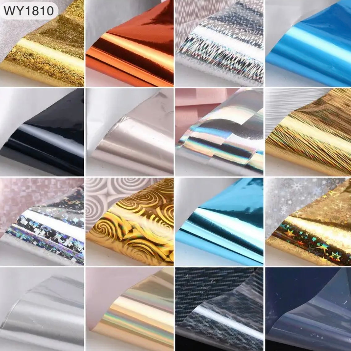 High quality Nail Art Foil 16 pieces (1810)