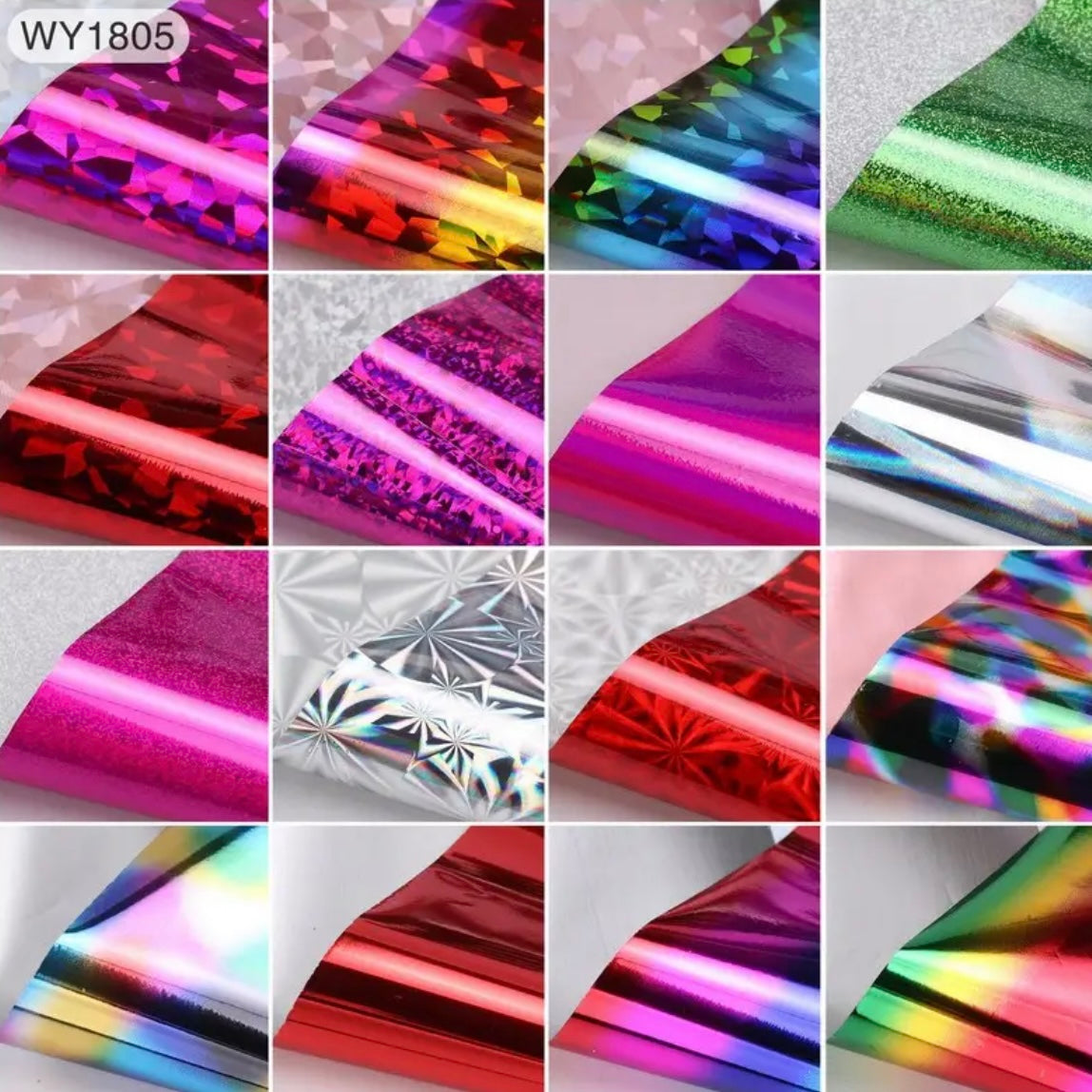 High quality Nail Art Foil 16 pieces (1805)