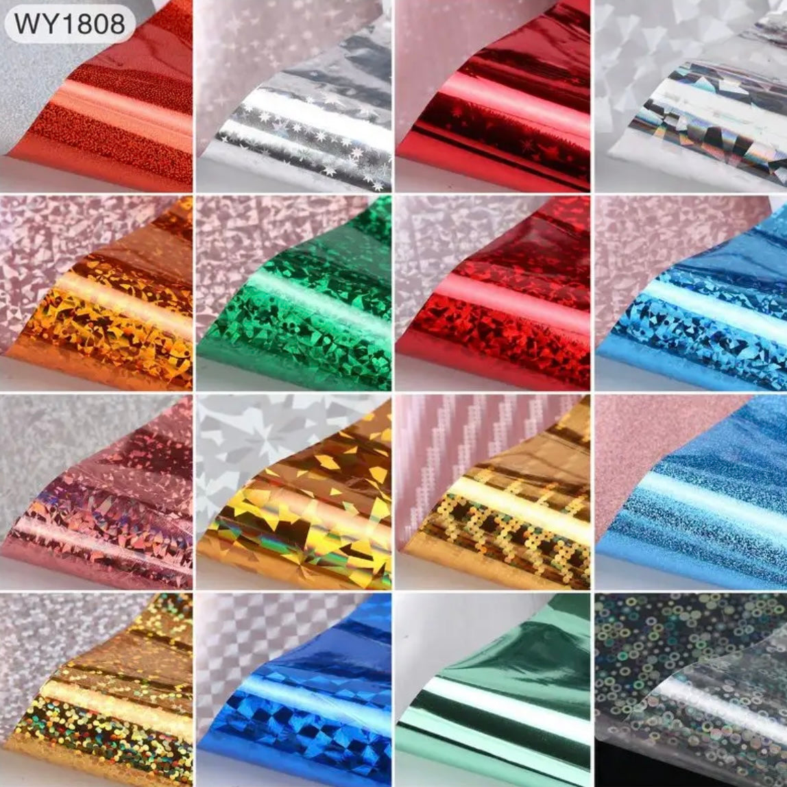 High quality Nail Art Foil 16 pieces (1808)